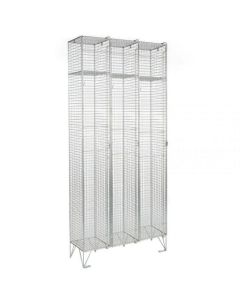 1 Door Budget Mesh Locker Nest of 3